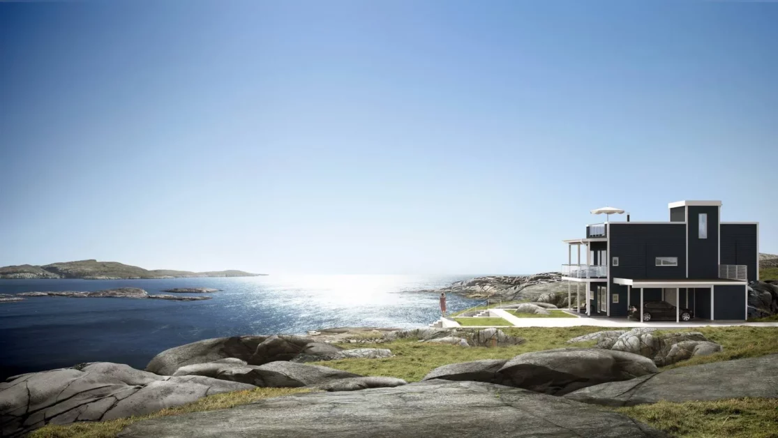 3D-Visualisering med norsk fjord